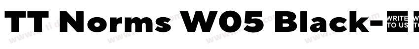 TT Norms W05 Black字体转换 TT Norms W05 Black字体转换